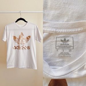 Gold Printed Logo T-Shirt